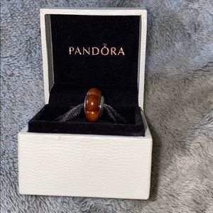 Authentic Pandora Coracao De Negro Wood charm